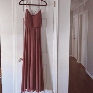 Jenny Yoo Inesse Cinnamin Rose Dress